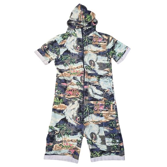 Onepiece Norway Small Beach Hawaii Shorts Romper Playsuit Terry Cloth Norwegian - Picture 1 of 16